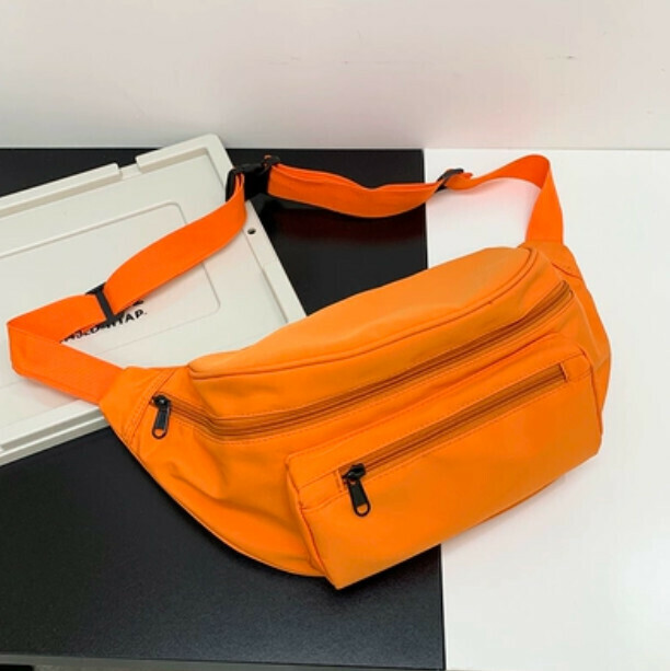 Hot recommended large-capacity crossbody bag (orange without pendant)