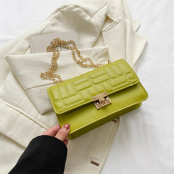 Hot recommended chain shoulder crossbody bag [green]