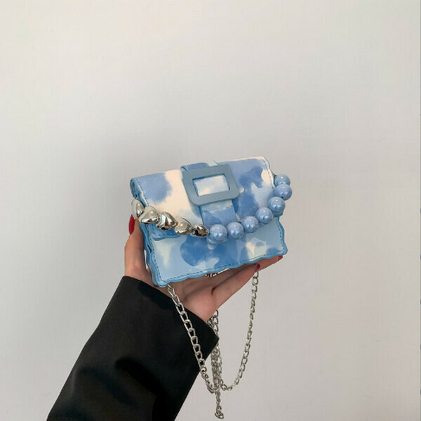 Hot Recommended Mini Chain Shoulder Crossbody Bag [Blue]