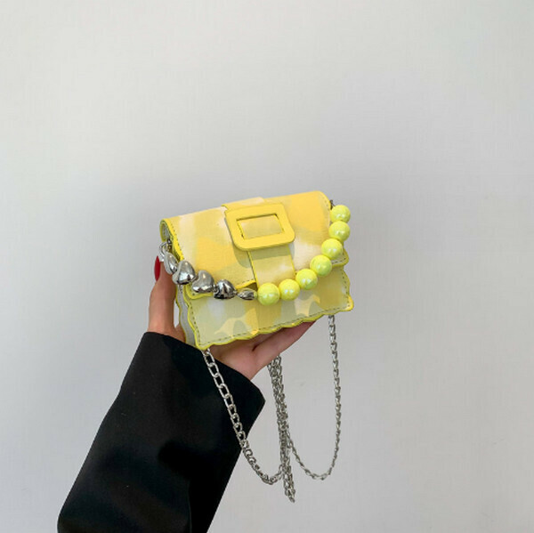 New mini chain shoulder crossbody bag [yellow]