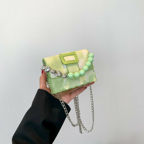 New mini chain shoulder crossbody bag [green]