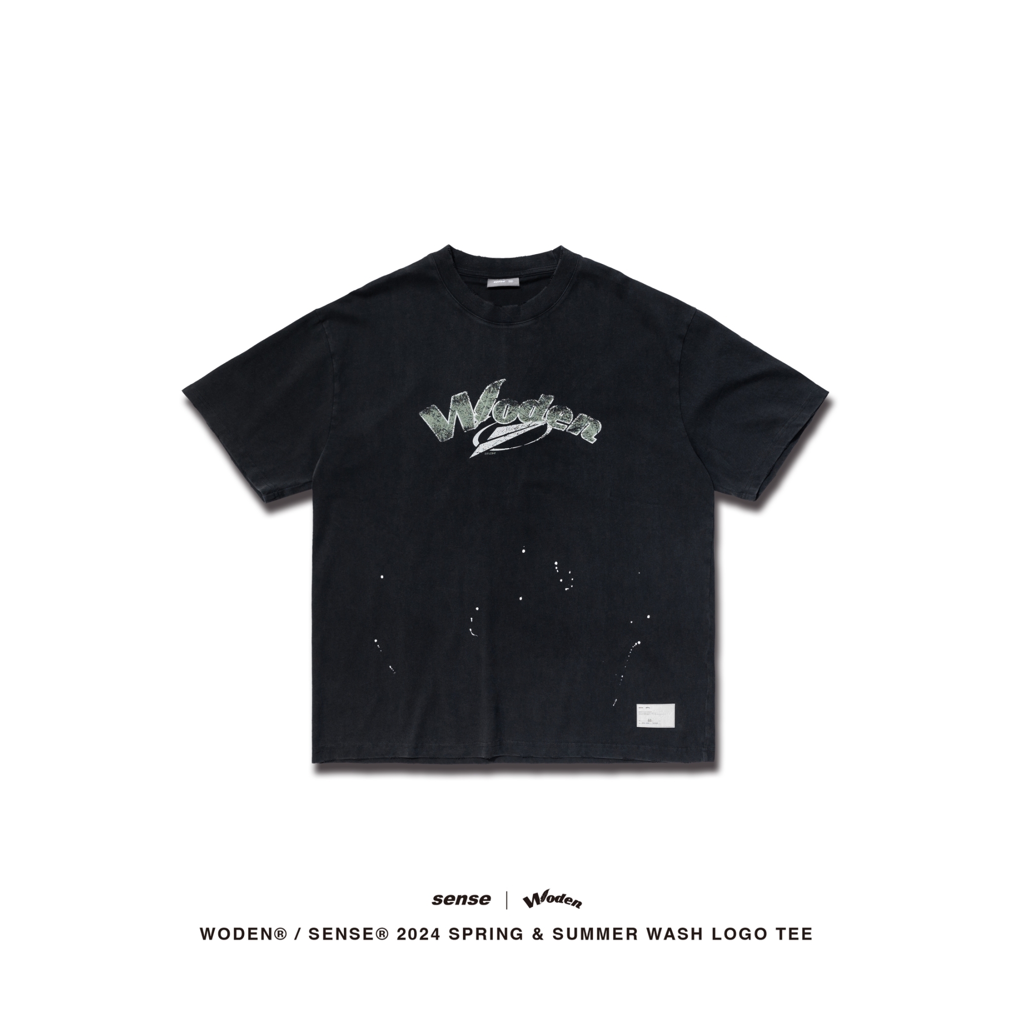 WODEN® / Sense®  2024 Spring & Summer 042 Wash LOGO Tee