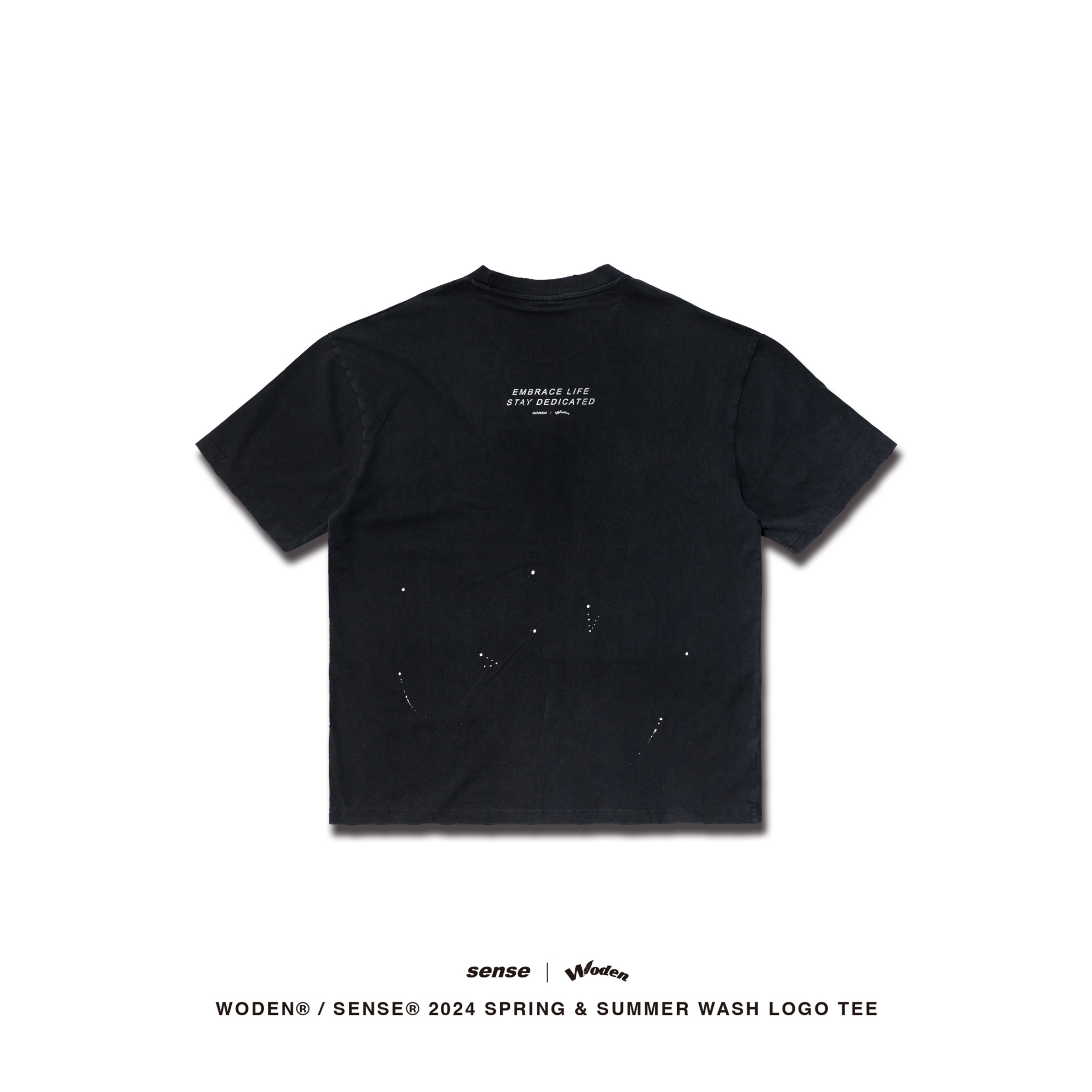 WODEN® / Sense®  2024 Spring & Summer 042 Wash LOGO Tee