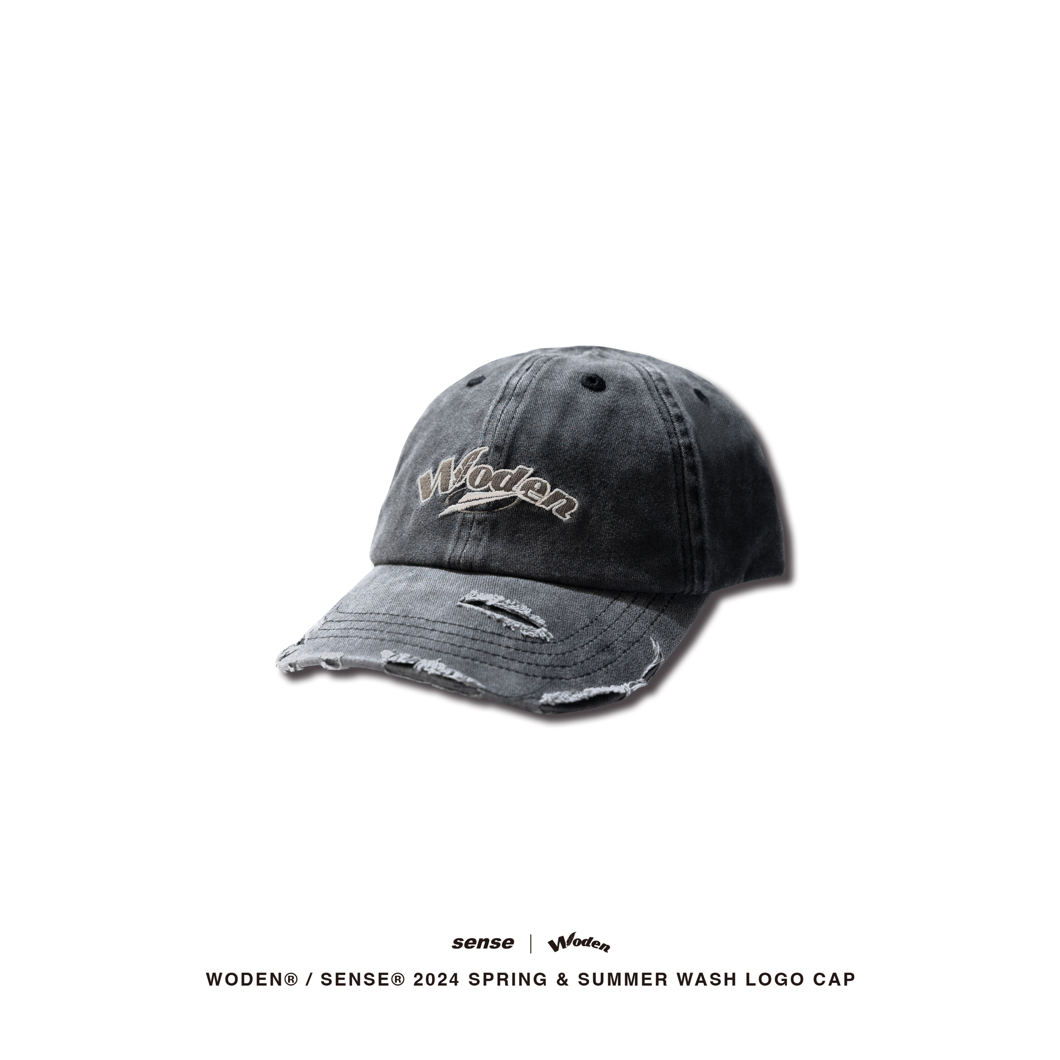 WODEN® / Sense®  2024 Spring & Summer 043 Wash LOGO Cap