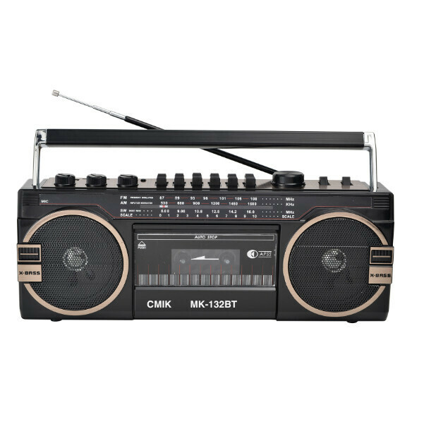 Hot Recommended [Special Offer] 80s Nostalgic Retro Portable Radio Cassette Player Tape Player (Black)