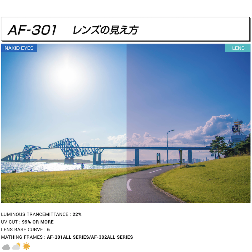 日本製 AirFly AF-301 C-34 運動太陽眼鏡備用鏡片 - Blue Pink