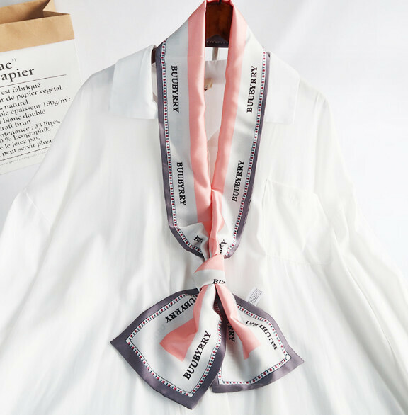 Hotly recommended imitation silk long silk scarf (Yuyu-pink) (size: 15*152cm)