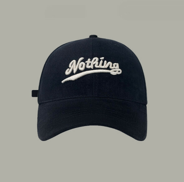 New style embroidered letter Noth brushed peaked cap (505 black)