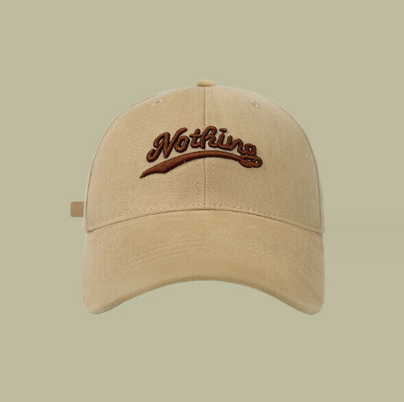 New style embroidered letter Noth brushed peaked cap (505 khaki)