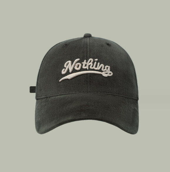 New style embroidered letter Noth brushed peaked cap (505 gray)