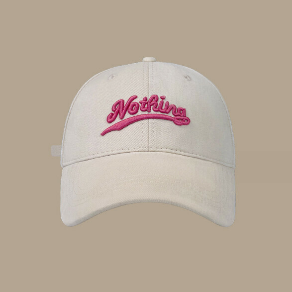 New style embroidered letter Noth brushed peaked cap (505 beige)
