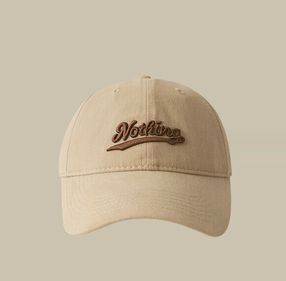 New versatile sunshade letter embroidered peaked cap (437 khaki)