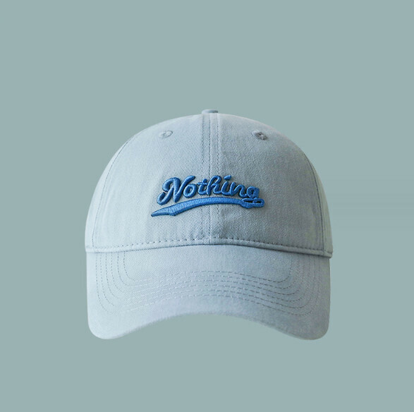 New versatile sunshade letter embroidered peaked cap (437 blue)