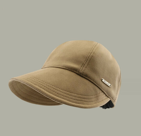 New style thickened woolen warm and versatile peaked cap (E-538 khaki)