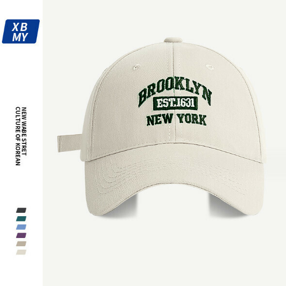 New letter embroidered peaked cap (290 beige)