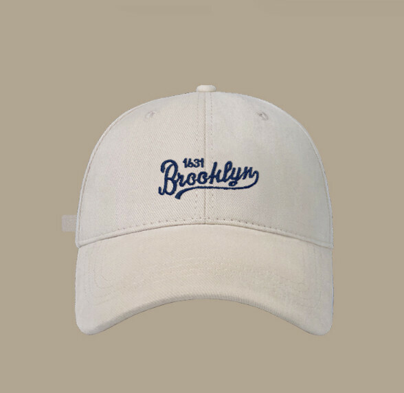 New fashion letter 1631 brushed peaked cap (G96 beige)