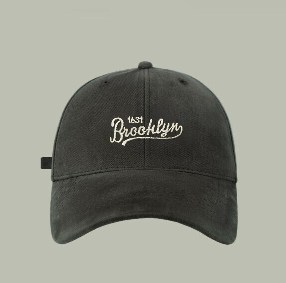 New fashion letter 1631 brushed peaked cap (G96 dark gray)