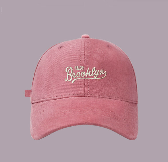 New fashion letter 1631 brushed peaked cap (G96 pink)