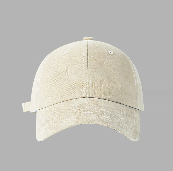 New brushed retro versatile peaked cap (327 beige)
