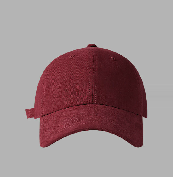 New brushed retro versatile peaked cap (327 burgundy)