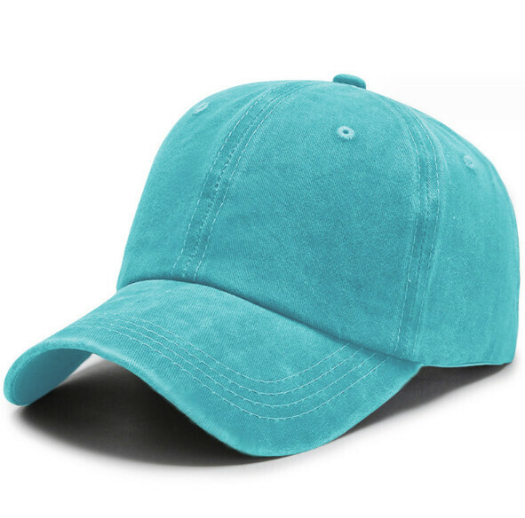 New retro aged washed denim cap (JX168 sky blue)