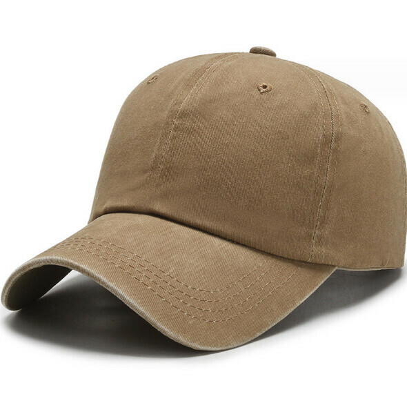 New vintage distressed washed denim cap (JX168 khaki)