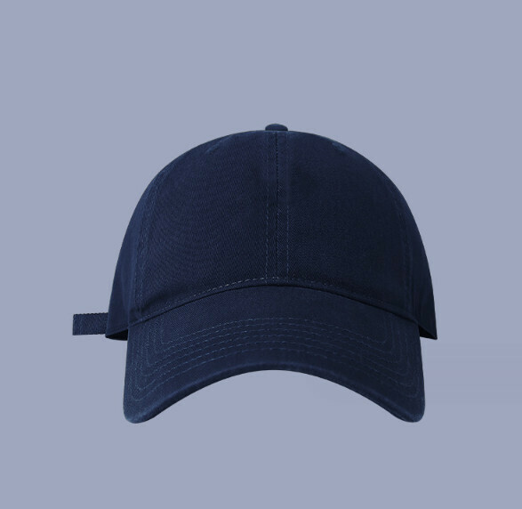 New style soft-top peaked cap with large head circumference (566CHT navy blue)