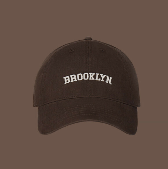 Hot recommended embroidered letter bro peaked cap (366CHT brown)