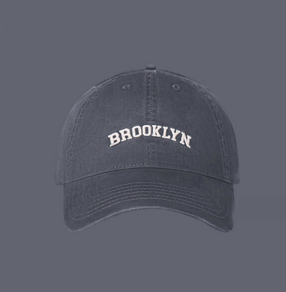 Hot recommended embroidered letter bro peaked cap (366CHT gray)