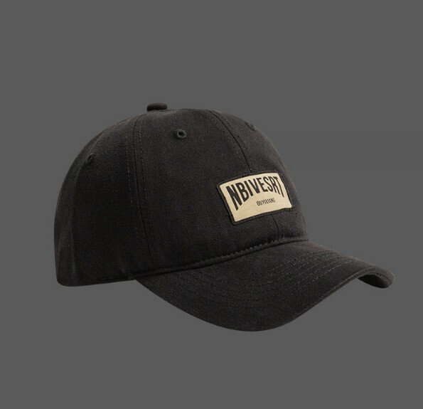 Hot recommended soft top patch cap (343 black)
