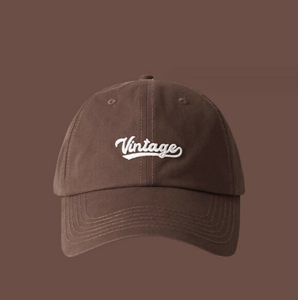 Hot recommended age letter embroidered casual cap (387 brown)