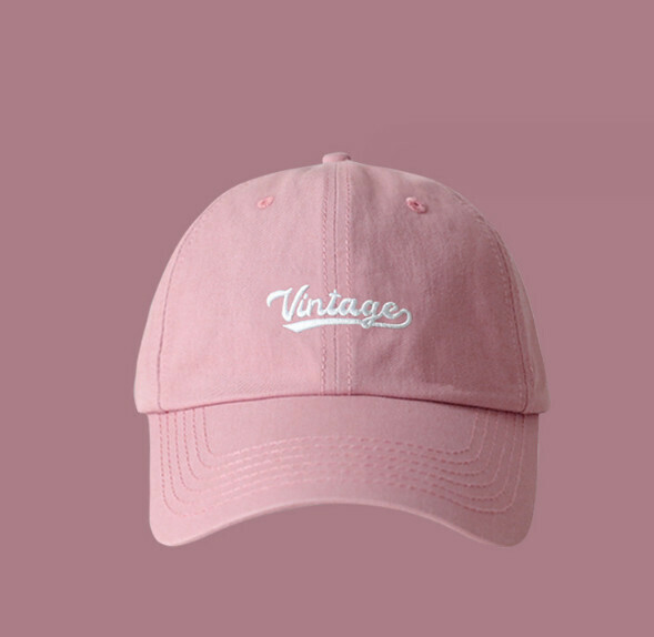 Hotly recommended age letter embroidered casual peaked cap (387 pink)