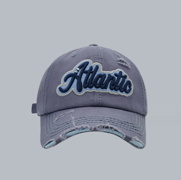 Hot recommended ATL embroidered soft top cap (432CHT blue)