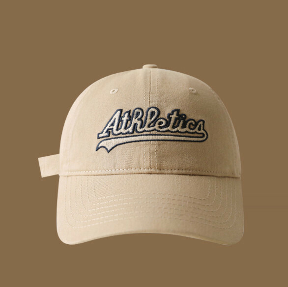 Hot recommended AtR letter embroidered soft top peaked cap (393 khaki)