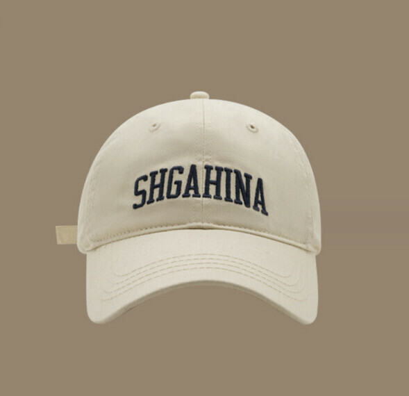 Hot recommended SHA letter embroidered peaked cap (367 beige)