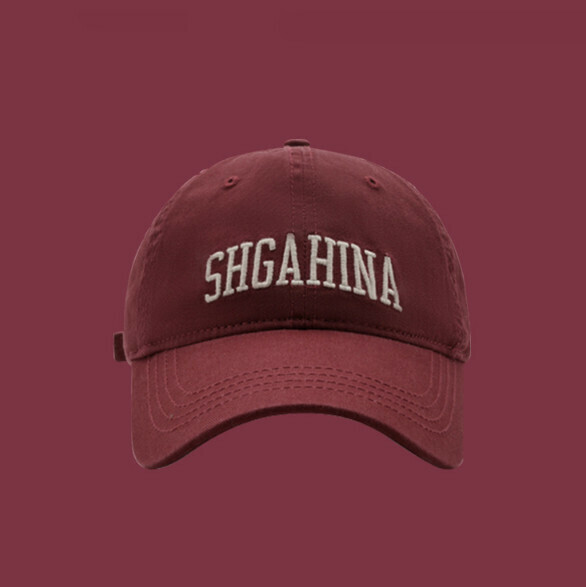 Hot recommended SHA letter embroidered peaked cap (367 burgundy)