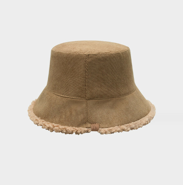 Hot recommended lambswool warm fisherman hat (E-418CHT khaki)