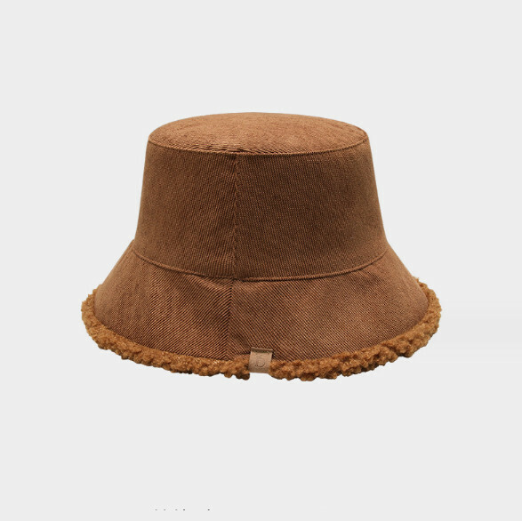 Hot recommended lambswool warm fisherman hat (E-418CHT caramel color)