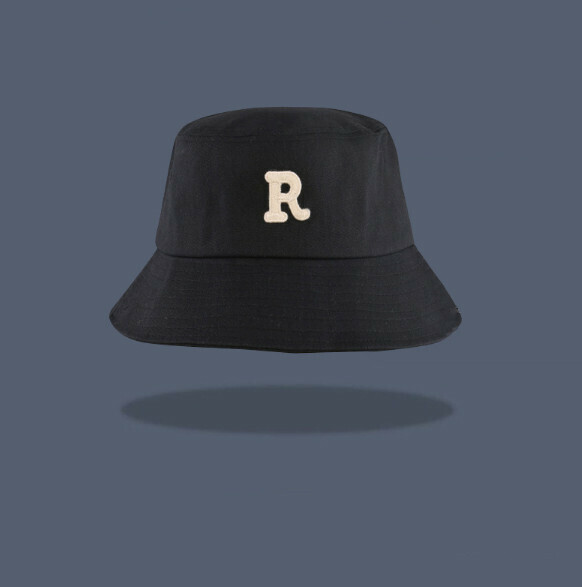 Hot Recommended Large Head Circumference R Label Fisherman Hat (E-383 Black)