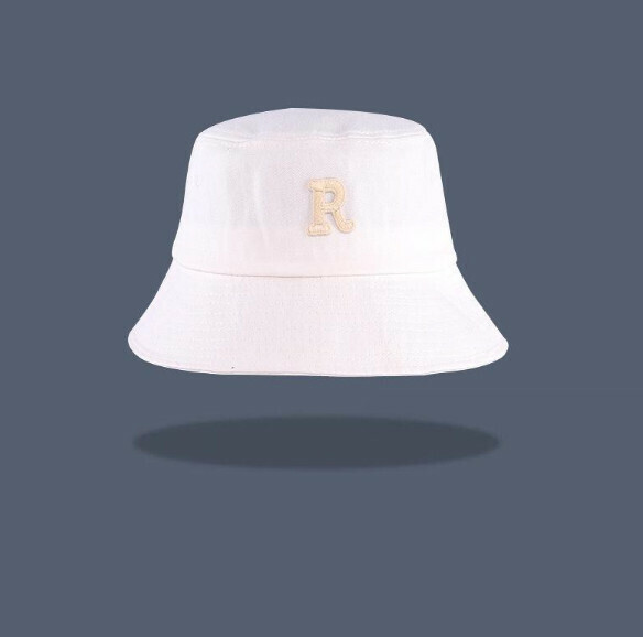 Popular R letter versatile bucket hat (E-383 white)
