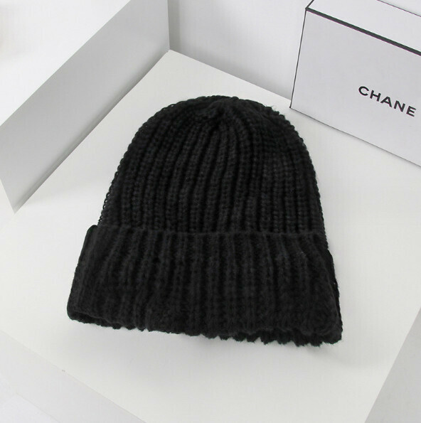 Popular pine warm pullover knitted hat (A-93 black)