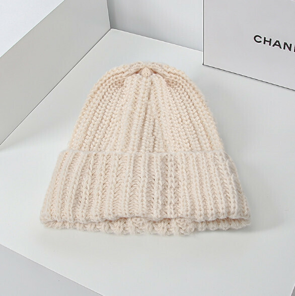 Popular pine warm pullover knitted hat (A-93 beige)
