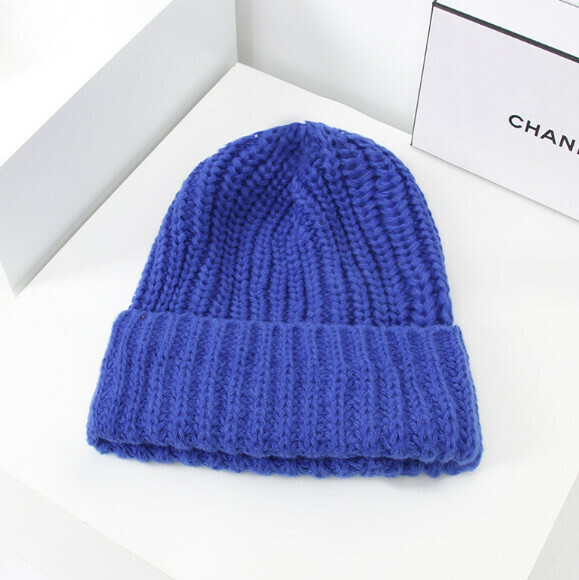 Popular pine warm pullover knitted hat (A-93 royal blue)