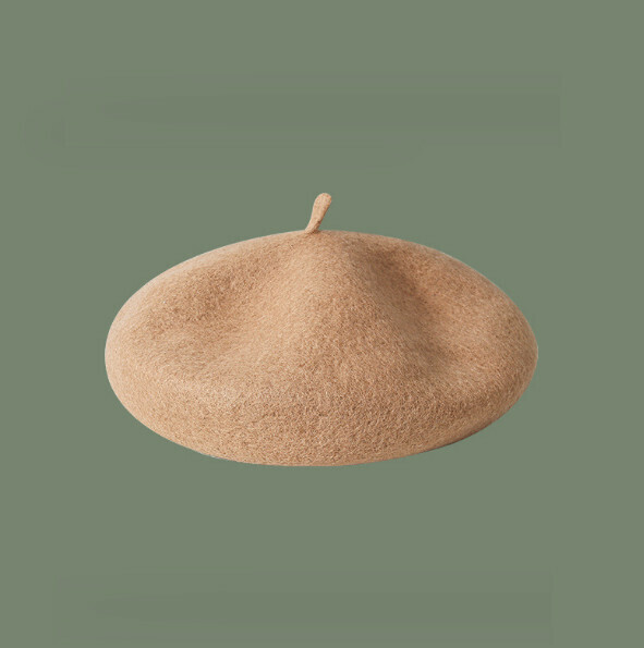 Hot style woolen beret (A-65CHT khaki)
