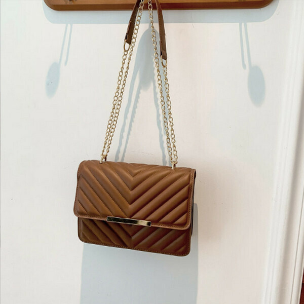 New versatile chain armpit bag [brown]