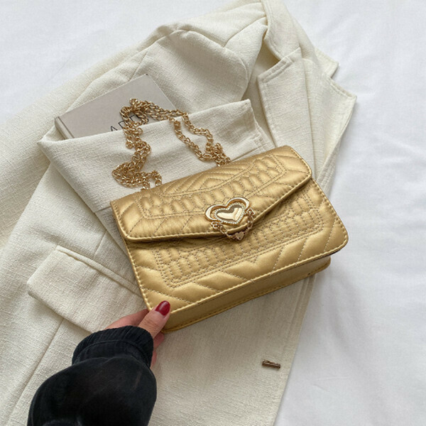 New chain shoulder crossbody bag [gold]