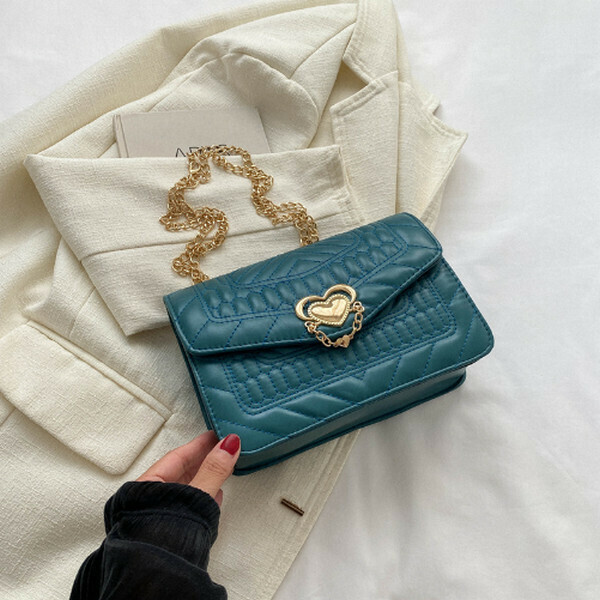 New chain shoulder crossbody bag [blue]