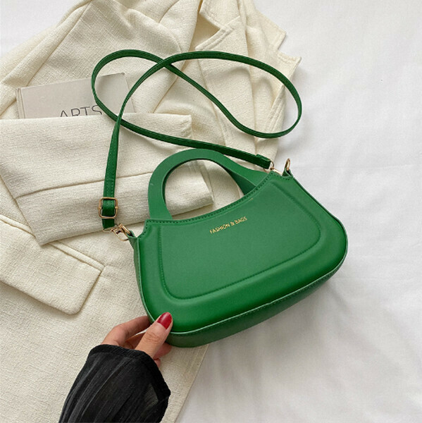 New style versatile shoulder crossbody bag temperament handbag [green]