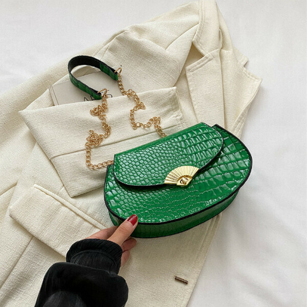 New versatile chain shoulder crossbody bag [green]