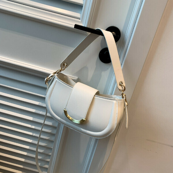 New Simple Fashion Crossbody Bag Casual Western Style Shoulder Bag [White]